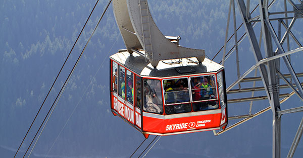 Catch the Sky Ride in Vancouver