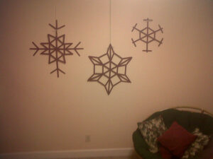 Holiday DIY Decor Snowflakes