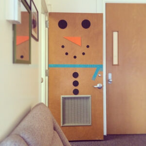 Snowman Door DIY