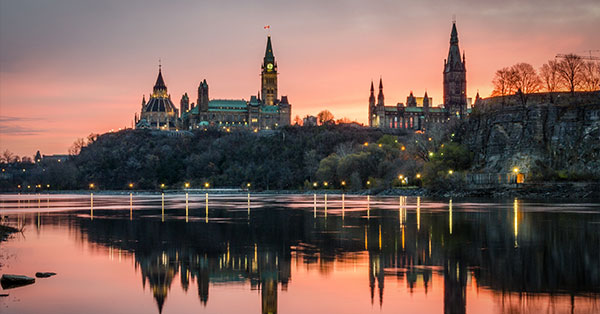 Magical scenery of Ottawa, Canada